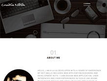 Tablet Screenshot of creativenitish.com
